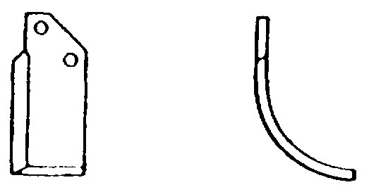 Lama curbata dreapta 112 mm 55178