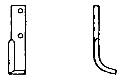 Lama curbata dreapta 68 mm 55218