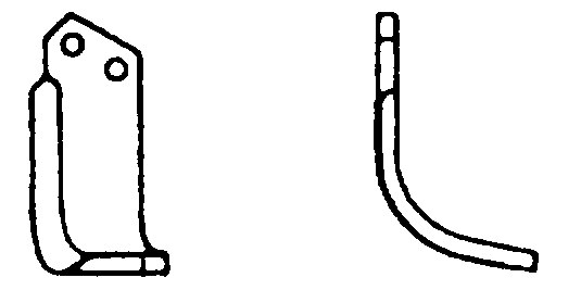 Lama curbata dreapta 110 mm 55229