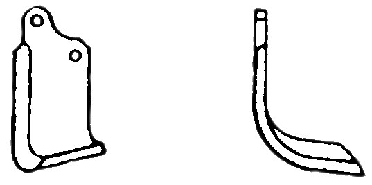 Lama curbata dreapta 142 mm 55242
