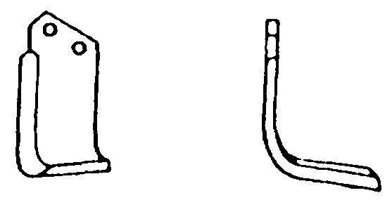 Lama curbata dreapta 90 mm 55305