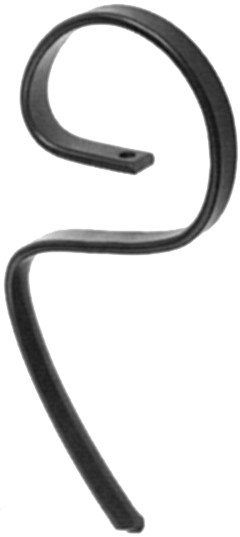 Dinți arc pentru grapă fără orificiu 270 mm 55474