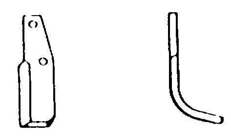 Lama curbata dreapta 110 mm 55721