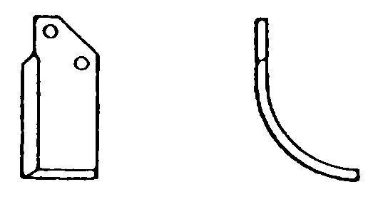 Lama curbata dreapta 112 mm 55732