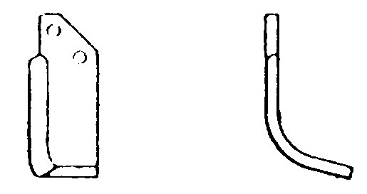 Lama curbata dreapta 110 mm 55805
