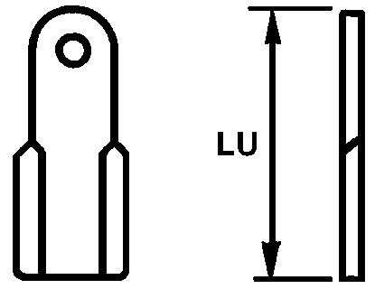 Cuțit pentru cuțit Orificiu 25,5 mm 225 mm 56307