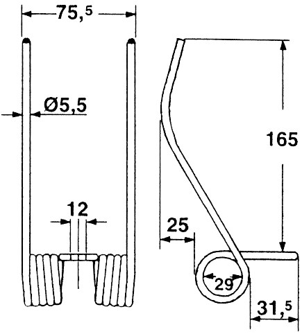 Arc pentru presa de balotat rotunzi 210 mm 56677
