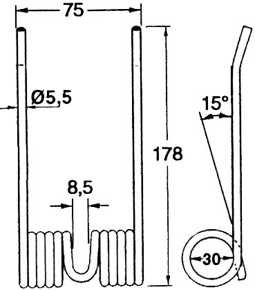 Arc pentru presa de balotat rotunzi 178 mm 56683