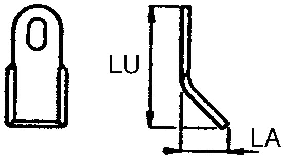 Cuțit pentru cuțit Orificiu 30x20 mm 85 mm 57103