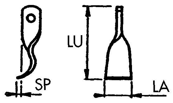 Cuțit pentru cuțit Orificiu 20,5 mm 195 mm 57106