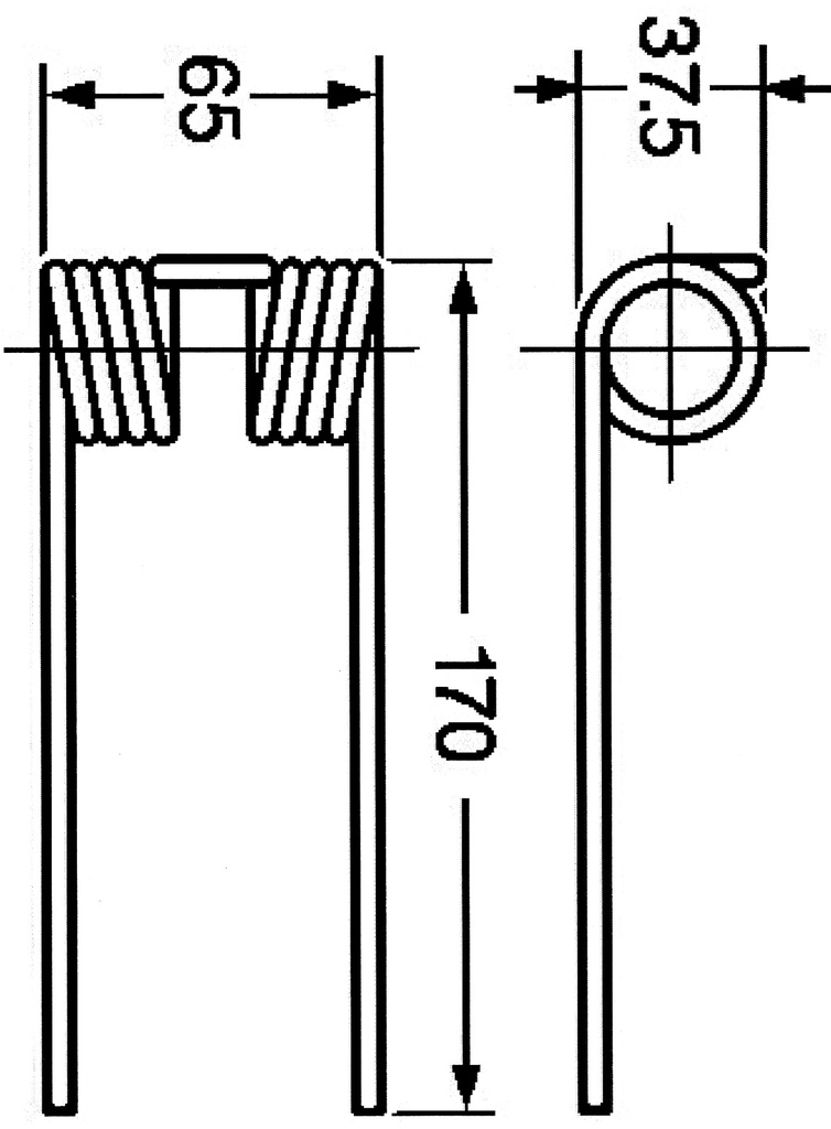 Arc pentru presa de balotat rotunzi 170 mm 57295