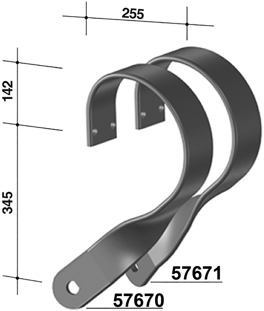 Arc 90x13 pentru discuri Side Right 57670
