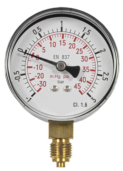 Vacuometru cu conexiune inferioară 61135