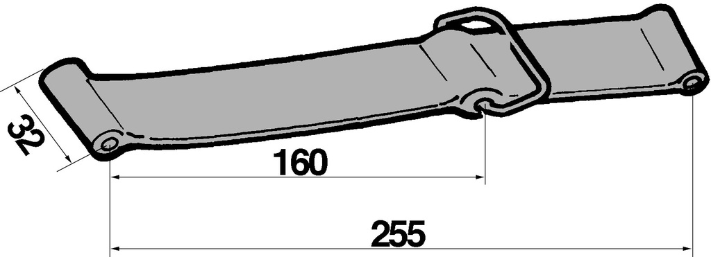 Curea capota FIAT 61825