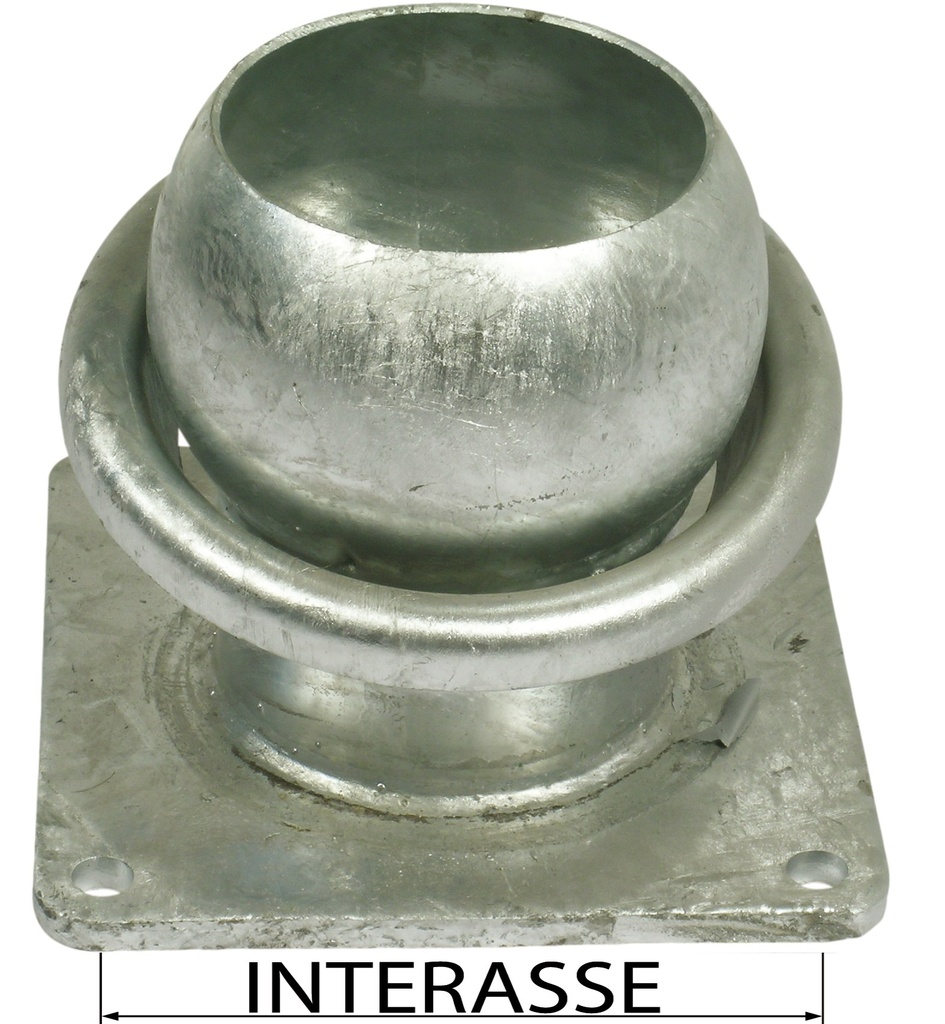 FLANSĂ CU SFERĂ ȘI INEL ZINCAT 62005