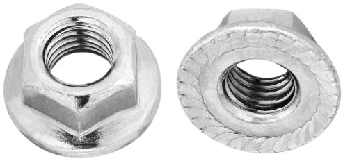Piuliță hexagonală cu flanșă moletă 64908
