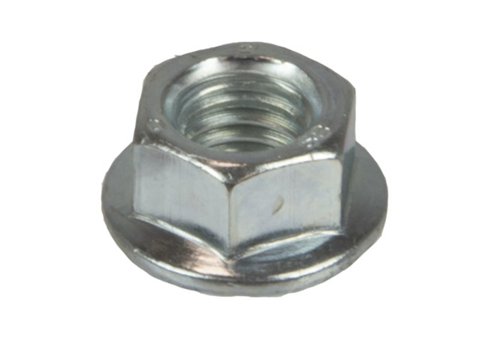Piuliță hexagonală cu flanșă moletă 64910