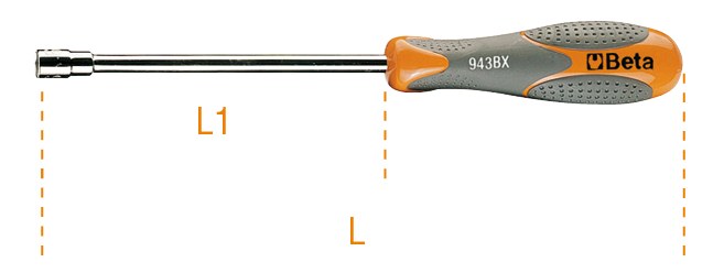Cheie tubulară cu mâner bimaterial 270 mm 70113