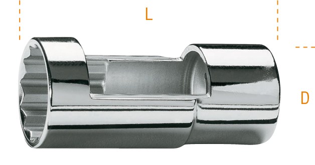 Cheie tubulară cu antrenare pătrată mamă de 1/2" pentru injectoare cu 77 mm 70178