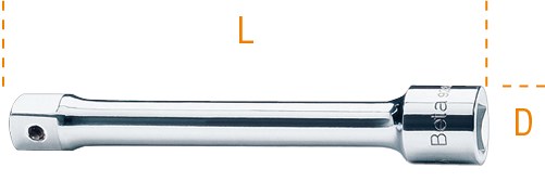 Bara de extensie patrata tata si femela 3/4" Lungime - L 200 mm 70196