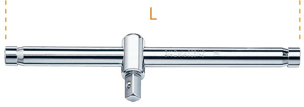Glisați mâner în T 3/4" tată 450 mm 70198