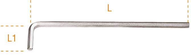 Cheie hexagonală decalată tip lung 126 mm 70203