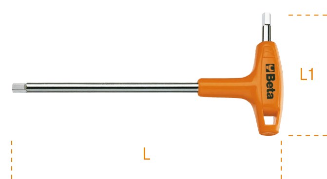 Cheie hexagonală decalată cu mâner cu cuplu mare 139 mm 70229