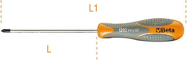 Șurubelniță pentru șuruburi Phillips® cu cap Cruce 100 mm 70293