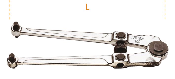 Cheie rotundă pentru piulițe cu găuri frontale 250 mm 70306