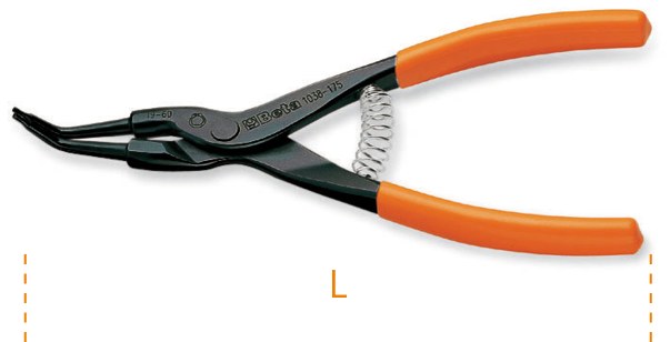 Cleste cu nas 45° pentru Inele Arc Exterior 3÷10 mm 70338