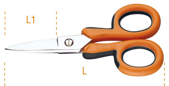Foarfece electricieni lame drepte Lungime - L 145 mm 70364