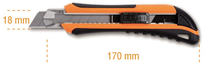 Cutter de 18 mm furnizat cu 6 lame de rezervă 70375