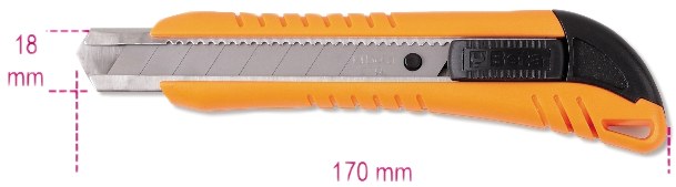Cutter de 18 mm furnizat cu 3 lame de rezervă 70374