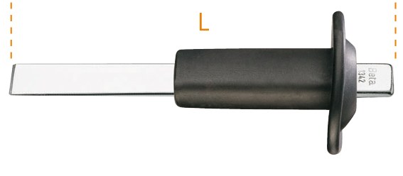 Daltă extraplată cu tăietor drept și protecție pentru mână 118 mm 70407