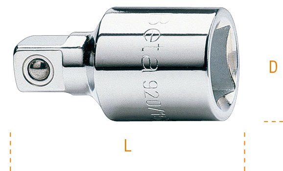 1/2" Filet interior si 3/8" Filet exterior Patrat drive adapter 42 mm 70467