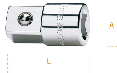 1/2" Filet interior si 3/4" Filet exterior Patrat drive adapter 46 mm 70468