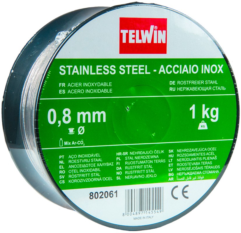 Bobină de sârmă din oțel inoxidabil 1 kg Diametru sârmă 0,8 mm 70515