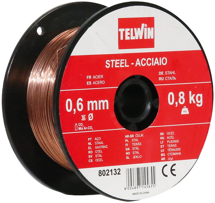 Bobina de sarma de otel 0,8 kg Diametrul de sarma 0,6 mm 70518