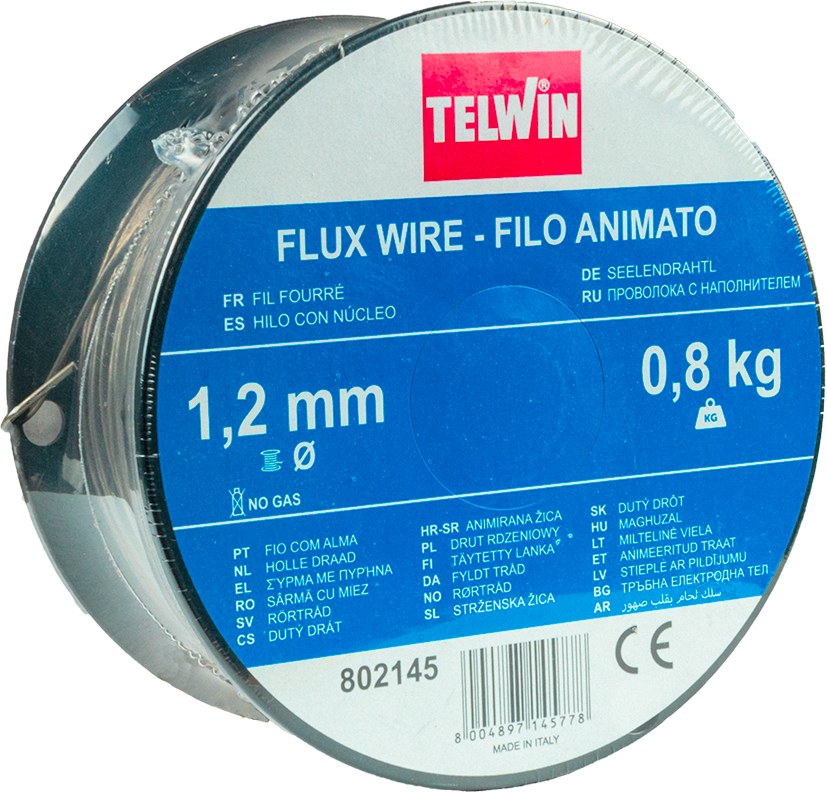 Bobină de sârmă cu miez flux 0,8 kg Diametru sârmă 1,2 mm 70520