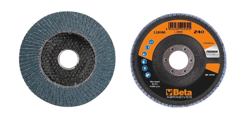 Disc lamelă cu pânză de zirconiu Mărimea 115 - P.40 70566