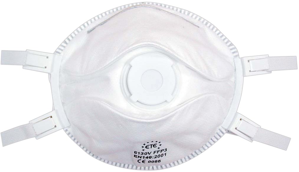 FACIAL Filtru MASKS cu Supapa pentru TOXIC DUSTS, FIBERS si FUMES Prot 76056