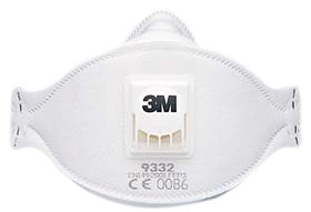 FACIAL Filtru MASKS cu Supapa pentru TOXIC DUSTS, FIBERS si FUMES Prot 76058
