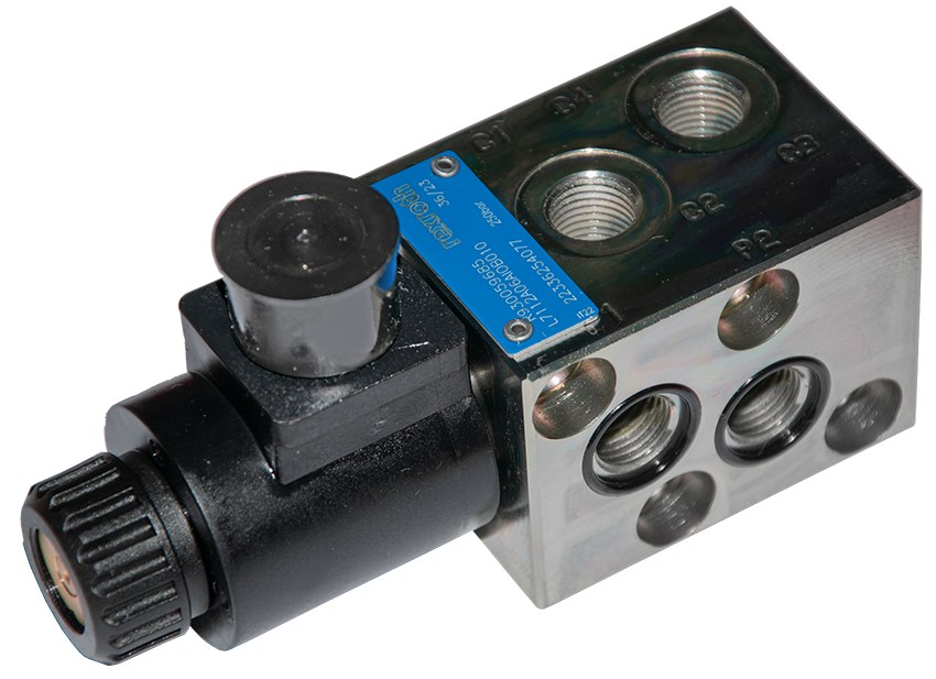 Electric Distribuitor Supapa 6 ways series VS120/F flangeable Racord 1 20 l/min 82136