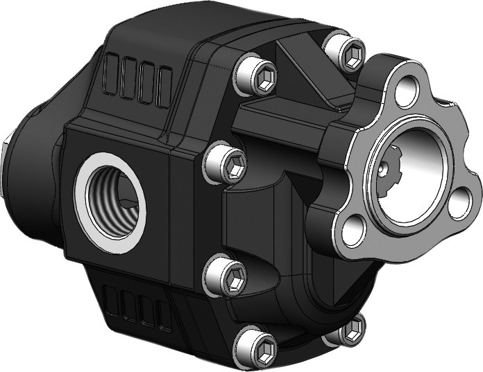 Pompa dubla directie cu arbore canelat Presiune maxima 250 Bar 21.56 l/min 83472