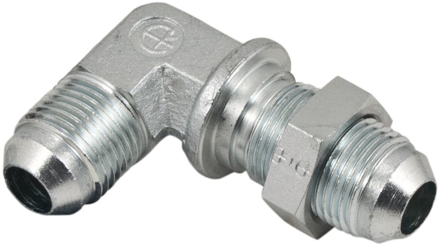 JIC 90° PASSWALL NIPPLE Filet - R 9/16" UNF 27,7 mm 83500