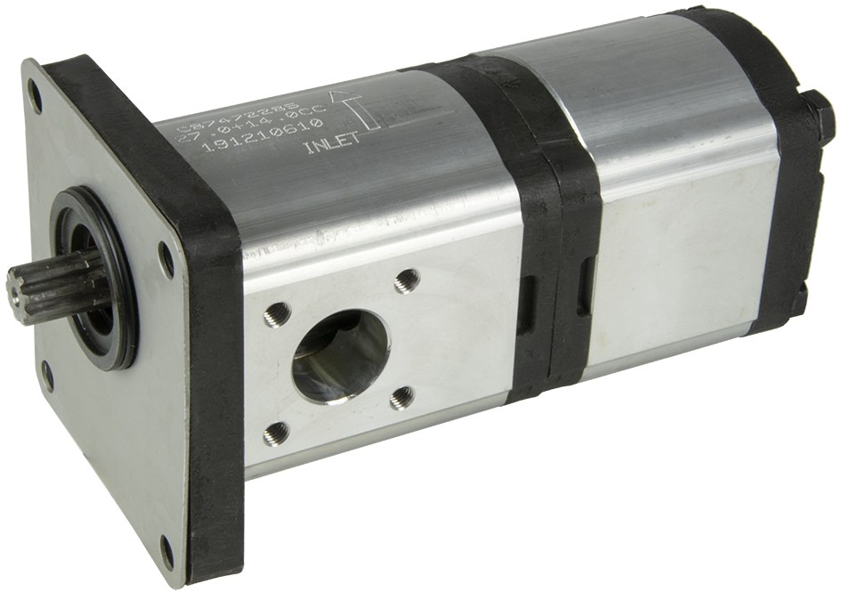 Pompă hidraulică dublă pentru CNH Cilindrată 26+15 cm³ Rotire Stânga 84112