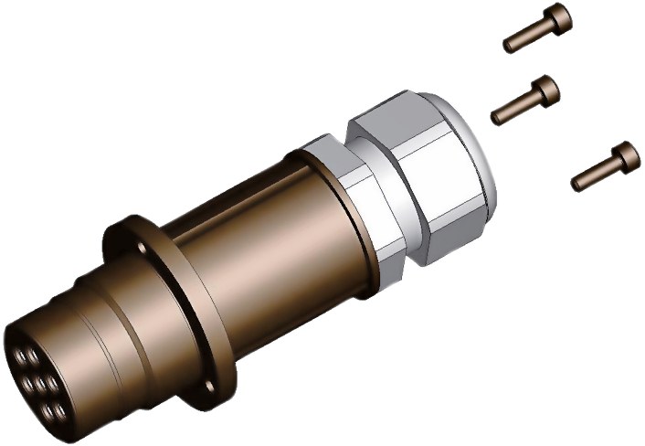presa electrica 7 poli maschio 84245