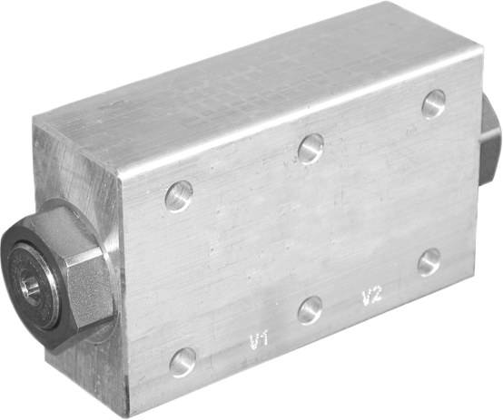 Double flangeable blocking Supapa pentru platforms si stabilizers 30 l/min 84417