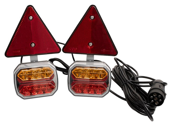Kit de lumină LED Spate - 4 funcții atașare magnet 95126