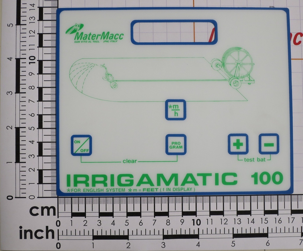 tastatură IRRIGAMATIC 100 IR54902017